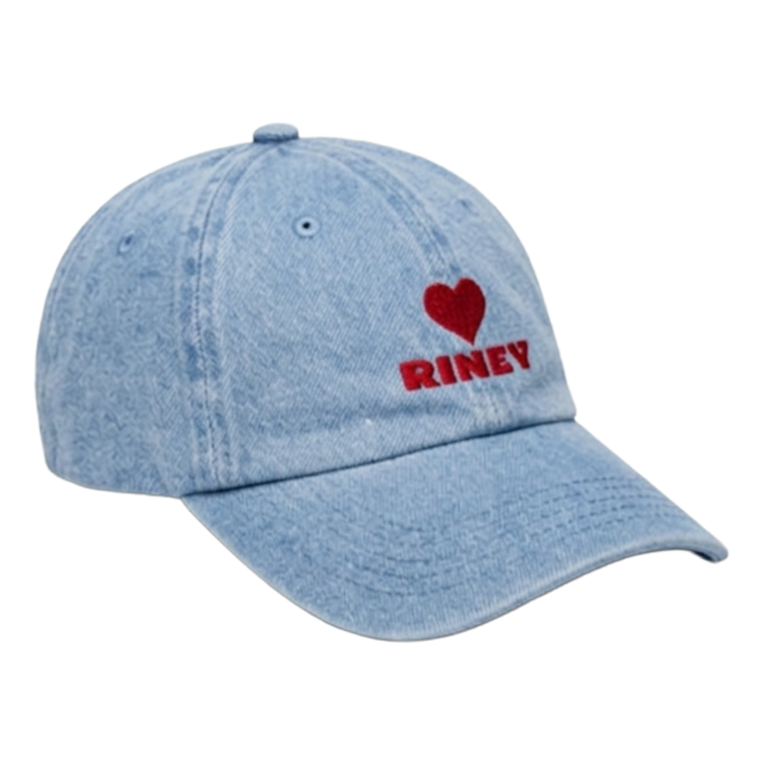Heart denim cap