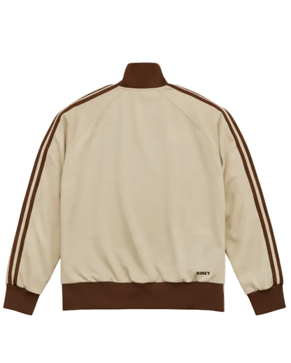 TRACK JACKET BEIGE×BROWN