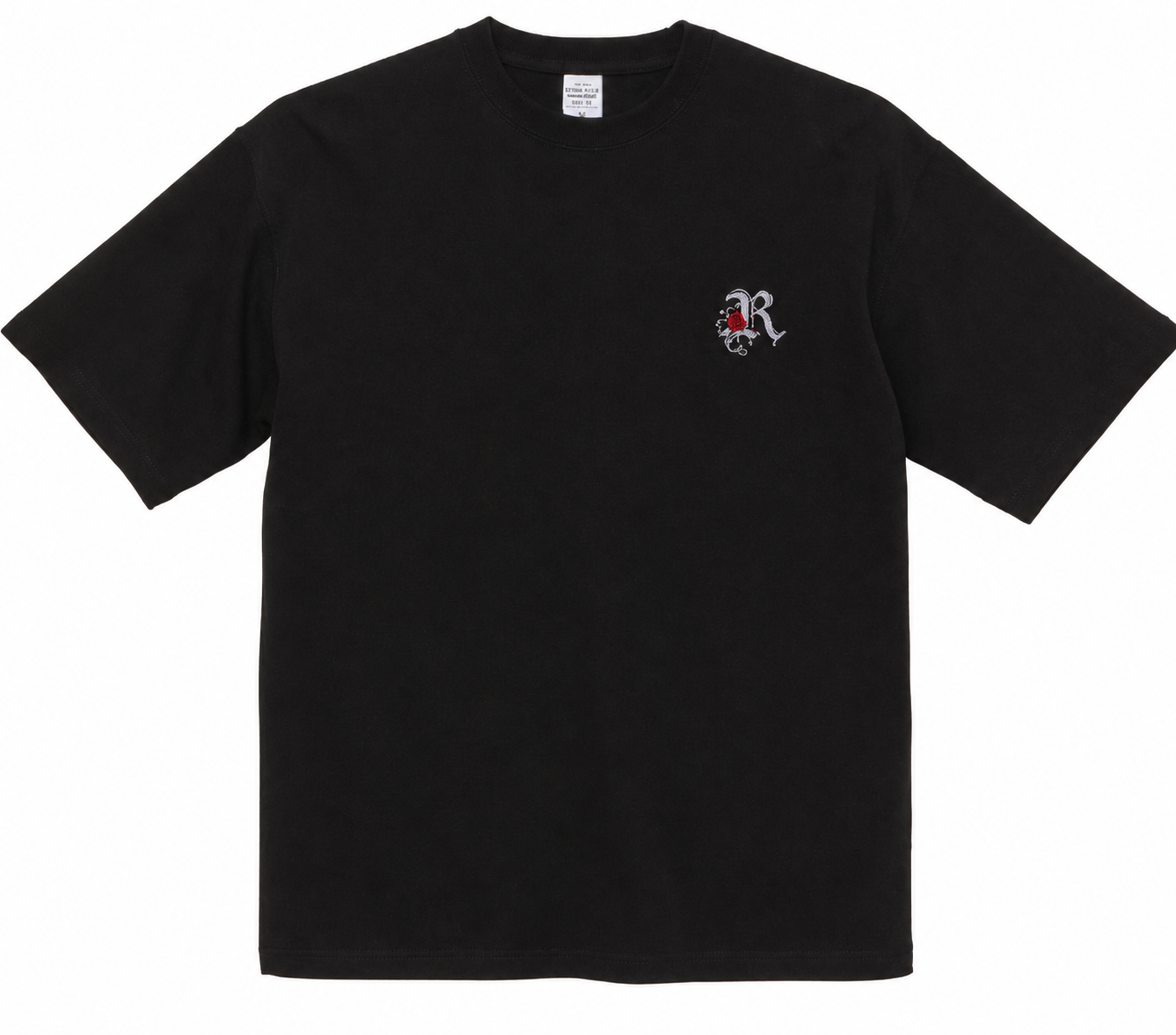 ROSE BIG TEE BLACK