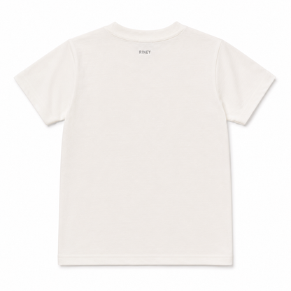 KIDS ROSE TEE WHITE
