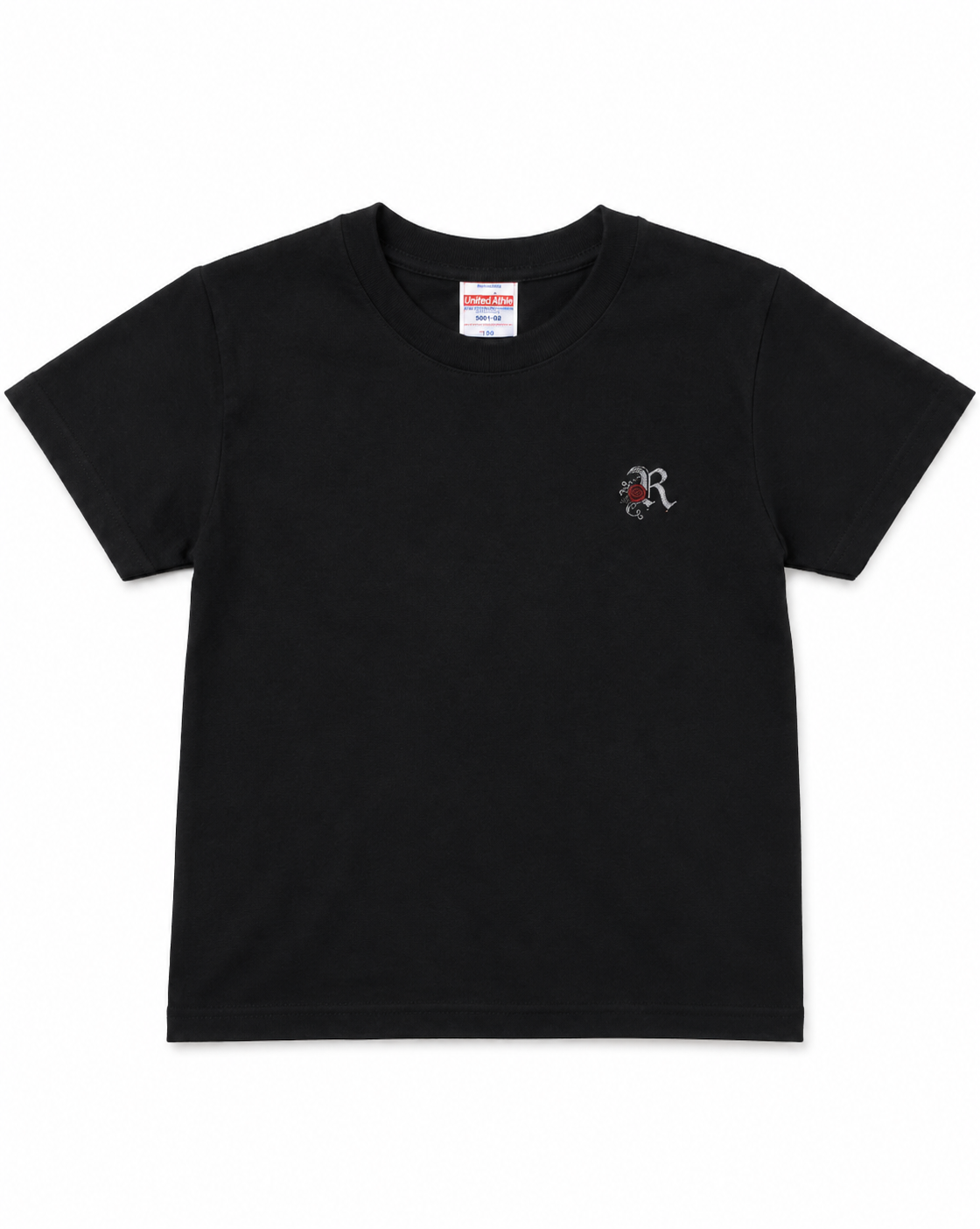 KIDS ROSE TEE BLACK