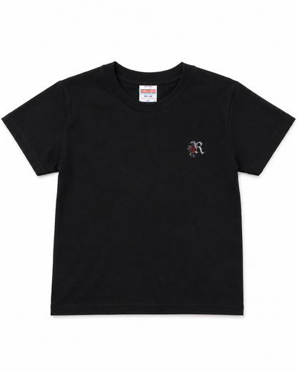 KIDS ROSE TEE BLACK