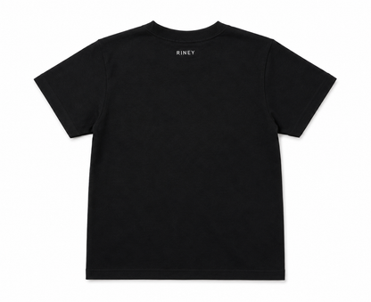 KIDS ROSE TEE BLACK